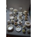 Decorative Pottery Items by Aynsley, etc.