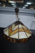 Tiffany Style Leaded Glass Ceiling Lamp