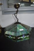 Tiffany Style Leaded Glass Ceiling Lamp