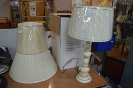 Table Lamp and Three Shades