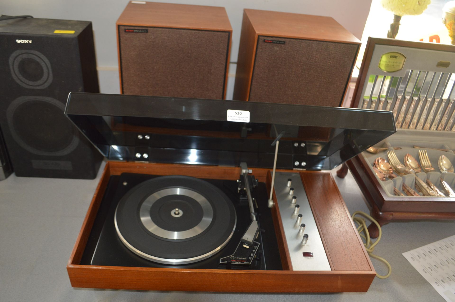 Vintage Garrard Turntable and Bush Arena Hi-Fi Spe