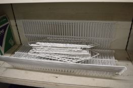 Quantity of White Catering Shelves with Dividers