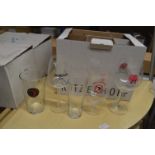 Four Boxes of Branded Glassware Including 12 Roost