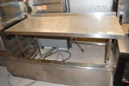 Stainless Steel Preparation Table 150x65cm x 80cm