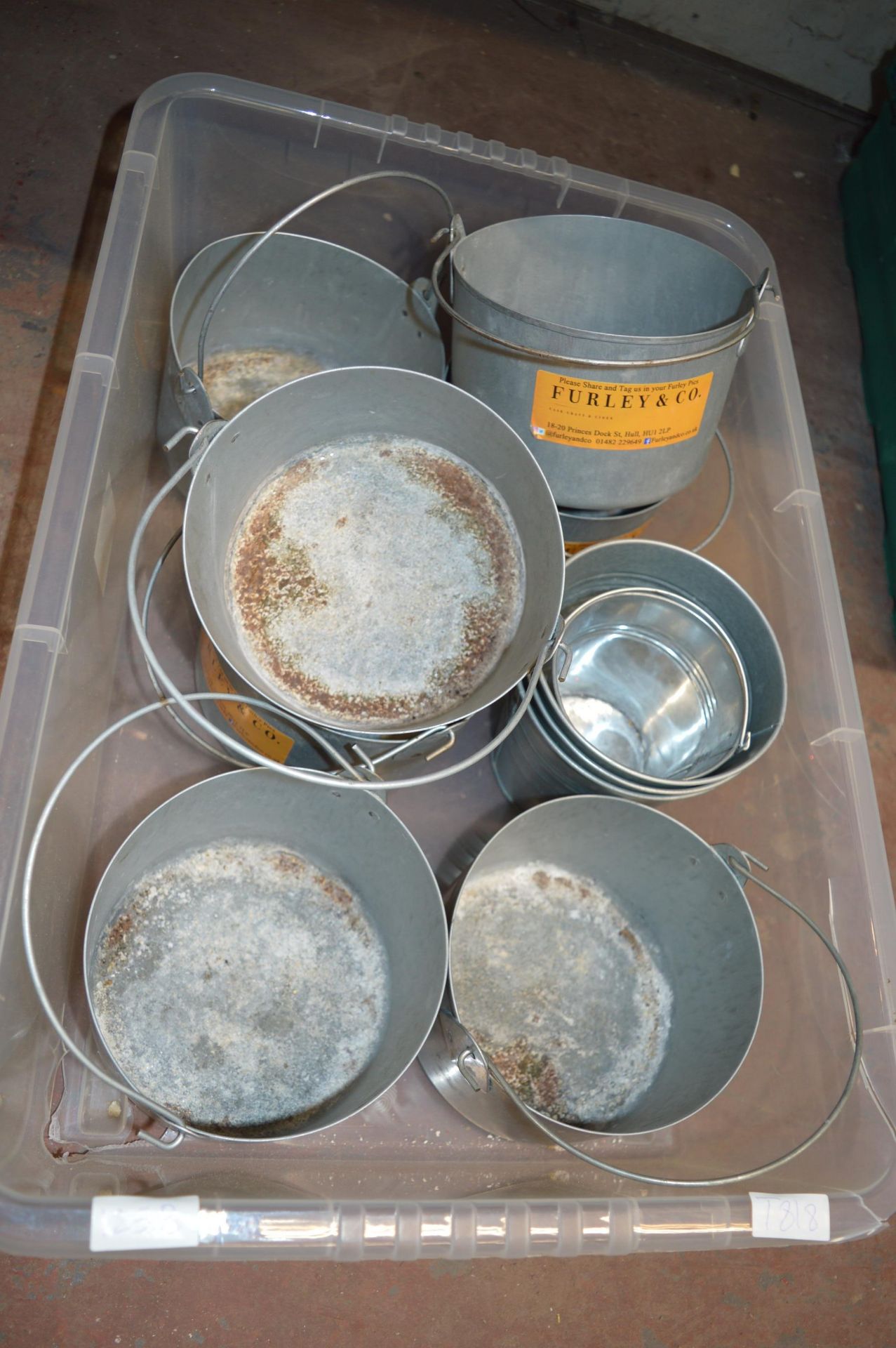 Quantity of Furley & Co. Buckets