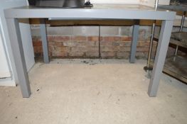 Grey Extending Glass Topped Table