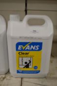 *5L of Evans Clear Window and Glass Cleaner (BBD O