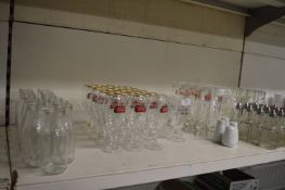 Quantity of Glasses, Condiment Shakers, etc.