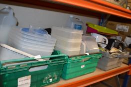 Mixed Lot Including Various Plastic Containers, Ke