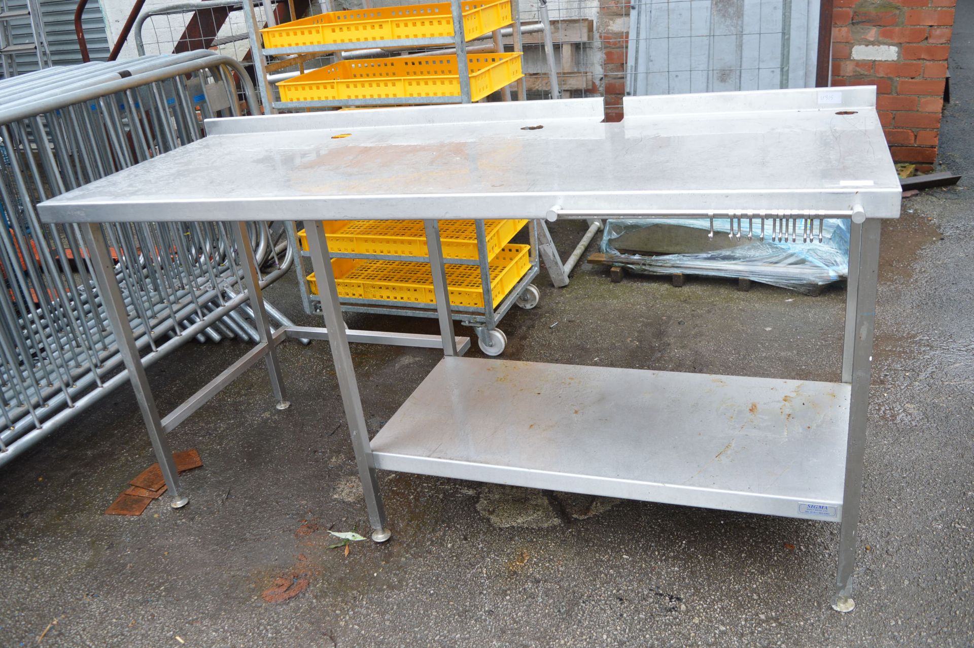 Stainless Steel Preparation Table with Undershelf