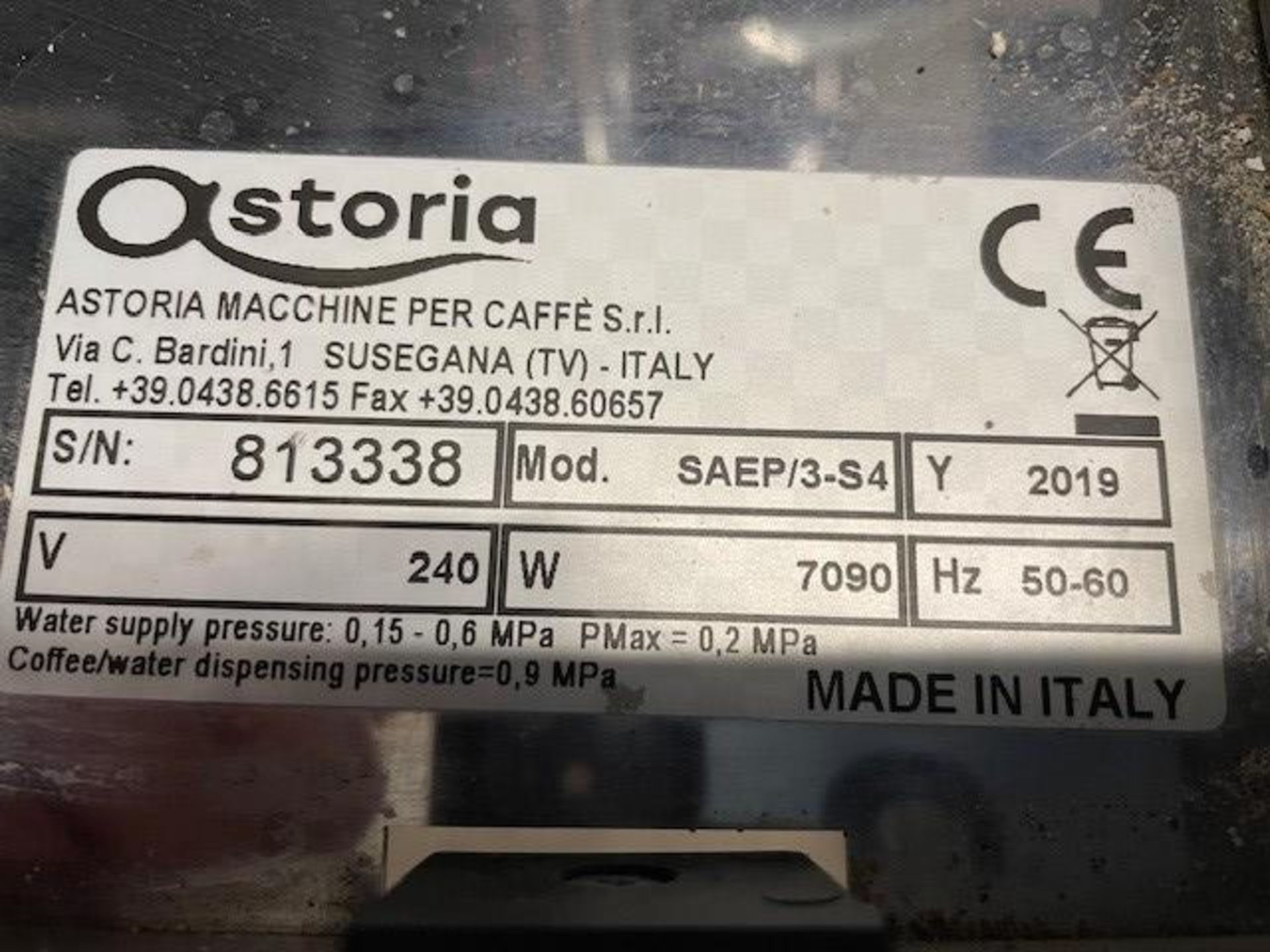 Astoria Storm Espresso Machine Single Phase - Image 9 of 10