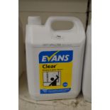 *5L of Evans Clear Window and Glass Cleaner (BBD O