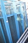 *Three Bay Blue Mesh Lockers 90x38cm x 192cm high