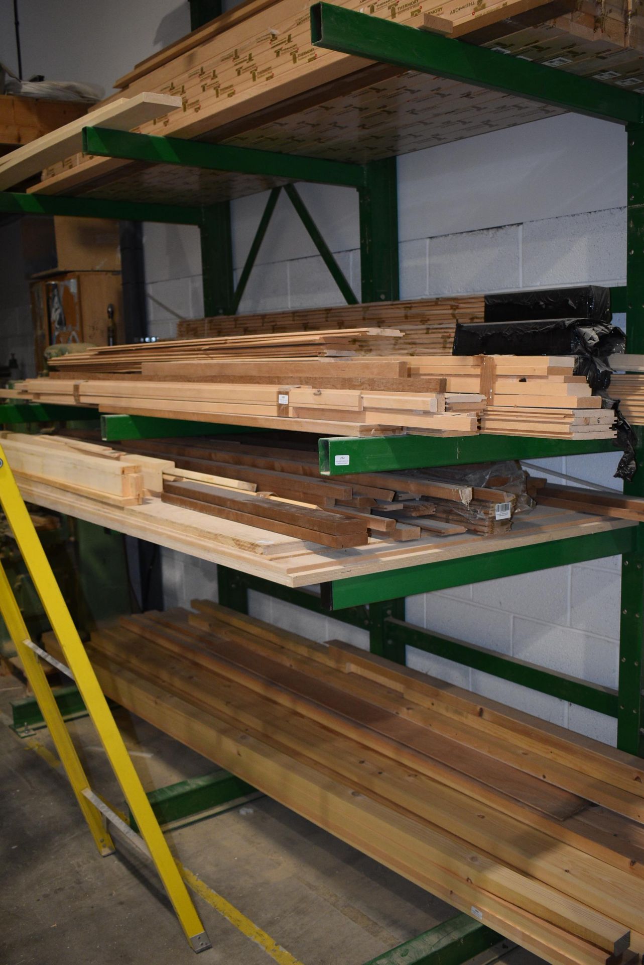 *Timber Racking 11.5ft tall x 8ft wide x 3.5ft deep Comprising Three Uprights and Twelve Beams ( - Image 2 of 3