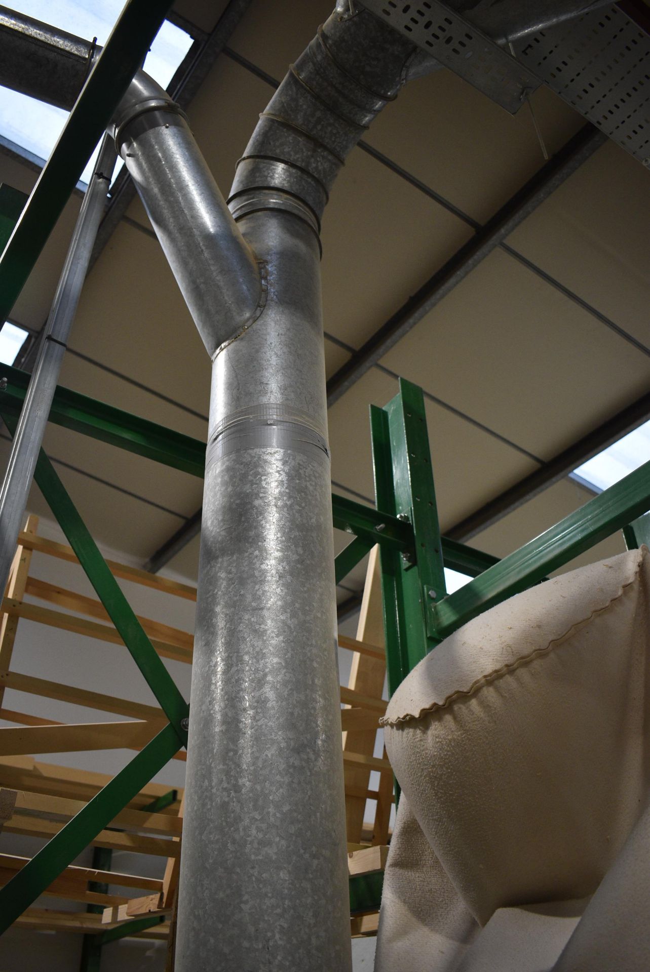 *MEL Dust Extractor System Including Motors, Stand, Filter Bags, and Loose Ducting - Image 4 of 7