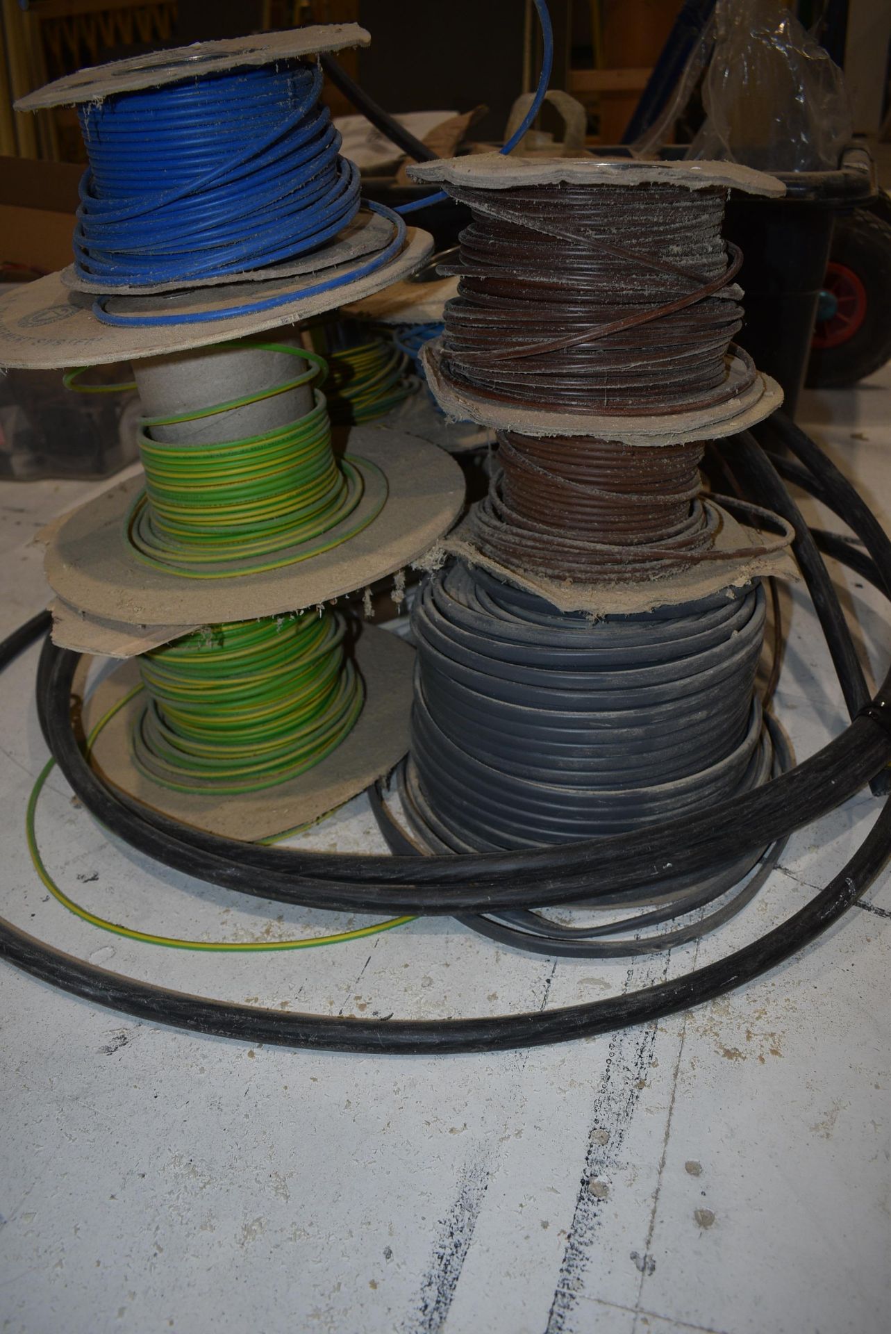 *Assorted Cables and Wire on Spools - Image 2 of 3