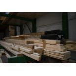 *Contents of Shelf to Include Assorted Woods, ~9 Packs of 15x90x2400mm and Various Offcuts