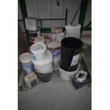 *Assorted Tanking Coats, Primers, Rubble Mates, Rapid Setting Cement, etc.