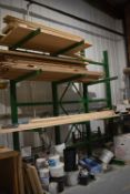 *Timber Racking 11.5ft tall x 12ft wide x 3.5ft deep Comprising Four Upright and Nine Beams (