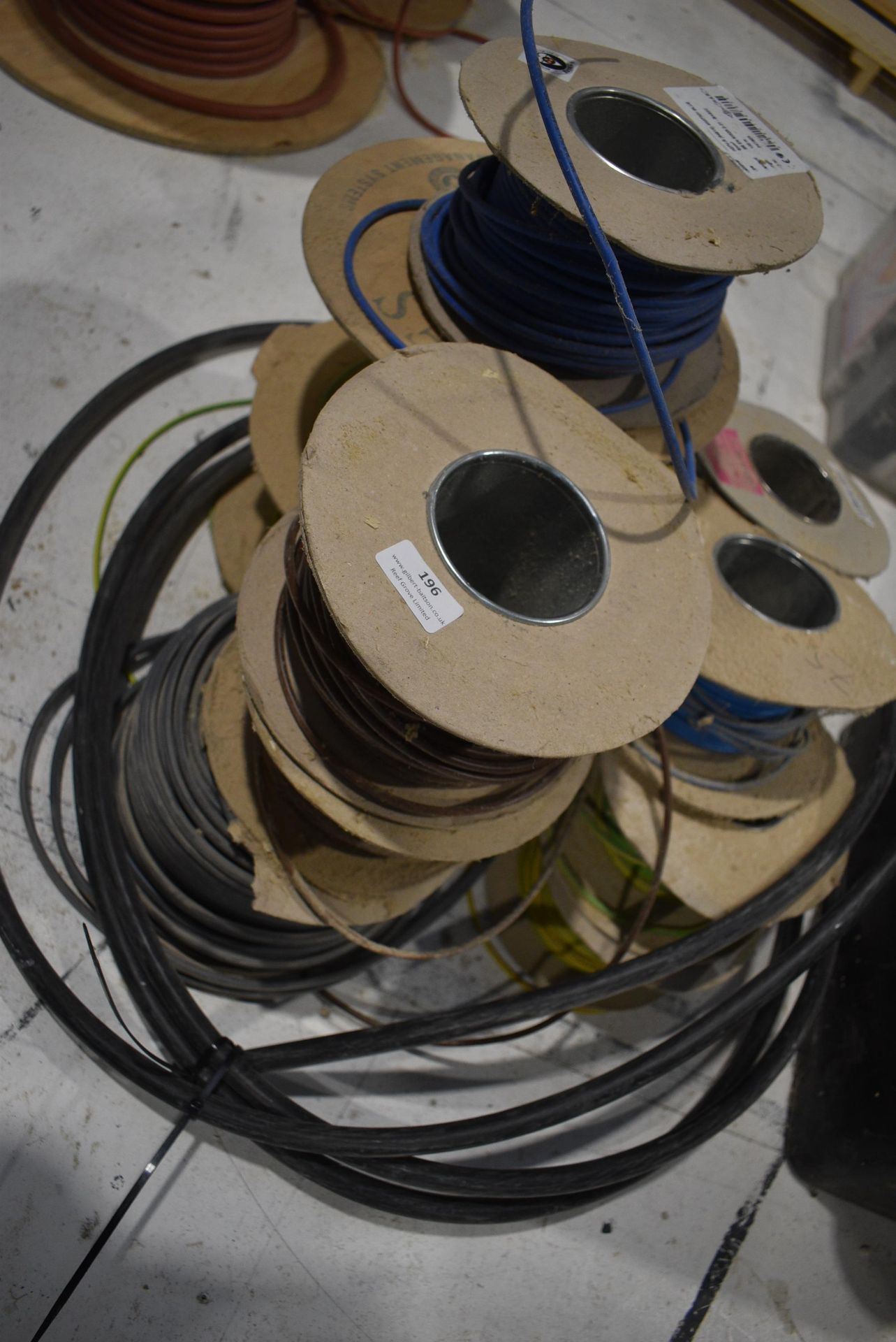 *Assorted Cables and Wire on Spools