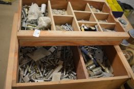 *Two Wood Trays Containing Pneumatic Fittings, Washers, Fixings, etc.
