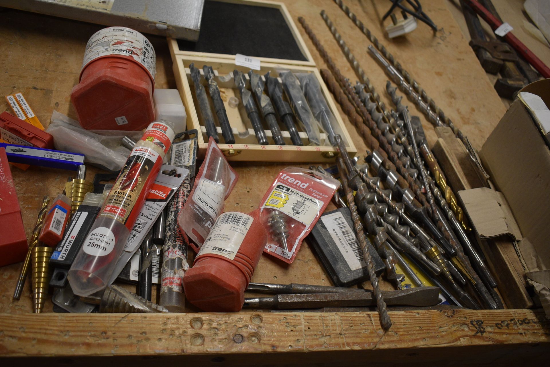 *Assorted Drill Bits, Router Bits, Tooling, etc.