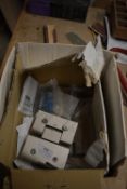 *Box of Stainless Steel Plate Glass Door Hinges