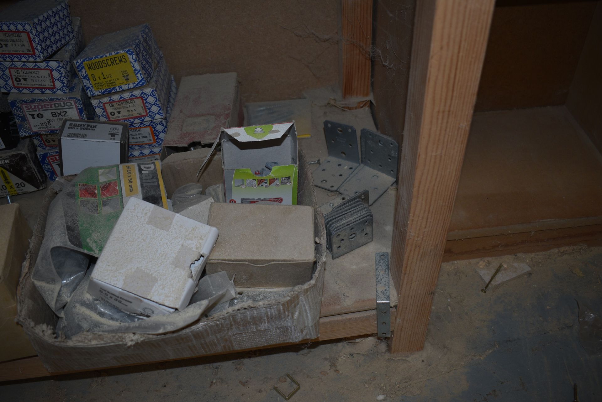 *Contents of Bottom Shelf to Include Various Staples, Nuts, Bolts, CSK Wood Screws, Galvanised - Image 2 of 2