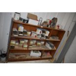 *Contents of Open Fronted Shelving Unit Including Various Wood Screws, Plugs, etc.