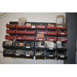 *Wall Rack Containing Plastic Storage Boxes of Assorted Fixings etc.