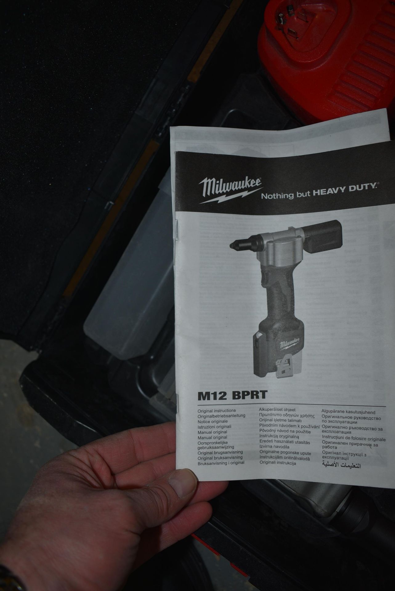 *Milwaukee Cordless Riveter with Battery, Charger, and Carry Case Model: M12BPRT - Image 2 of 2