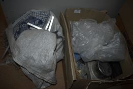 *Box of Various Metal Fixings and Hinges, and a Sack Containing Aluminium Angle Brackets