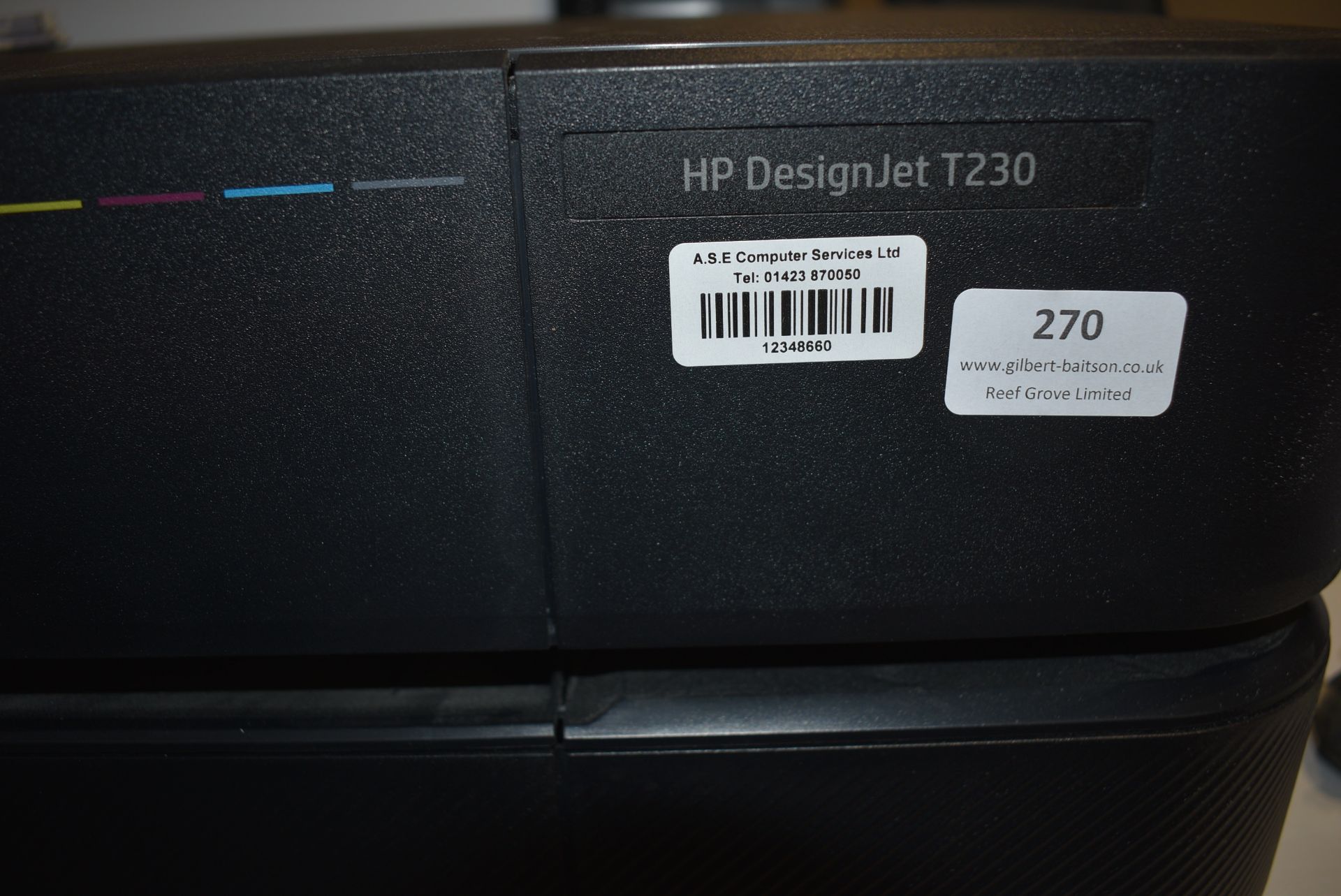 *HP DesignJet T230 Large Format Plotter Printer on Stand - Image 2 of 5