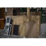 *Five 8ft x 4ft Chipboard Panels plus Assorted Offcuts, and Mesh Fence Offcuts
