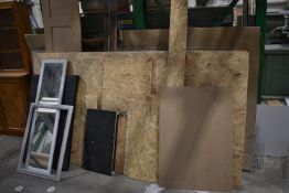 *Five 8ft x 4ft Chipboard Panels plus Assorted Offcuts, and Mesh Fence Offcuts