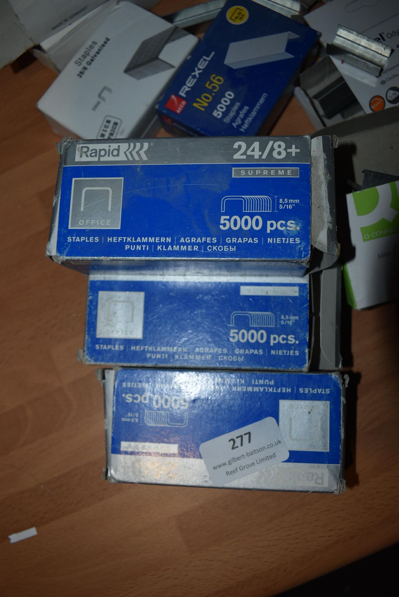 *Quantity of Office Stationery Paperclips, Staples, Rubbers, Pens, etc. - Image 2 of 5