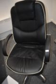 *Leather Effect Executive Office Chair