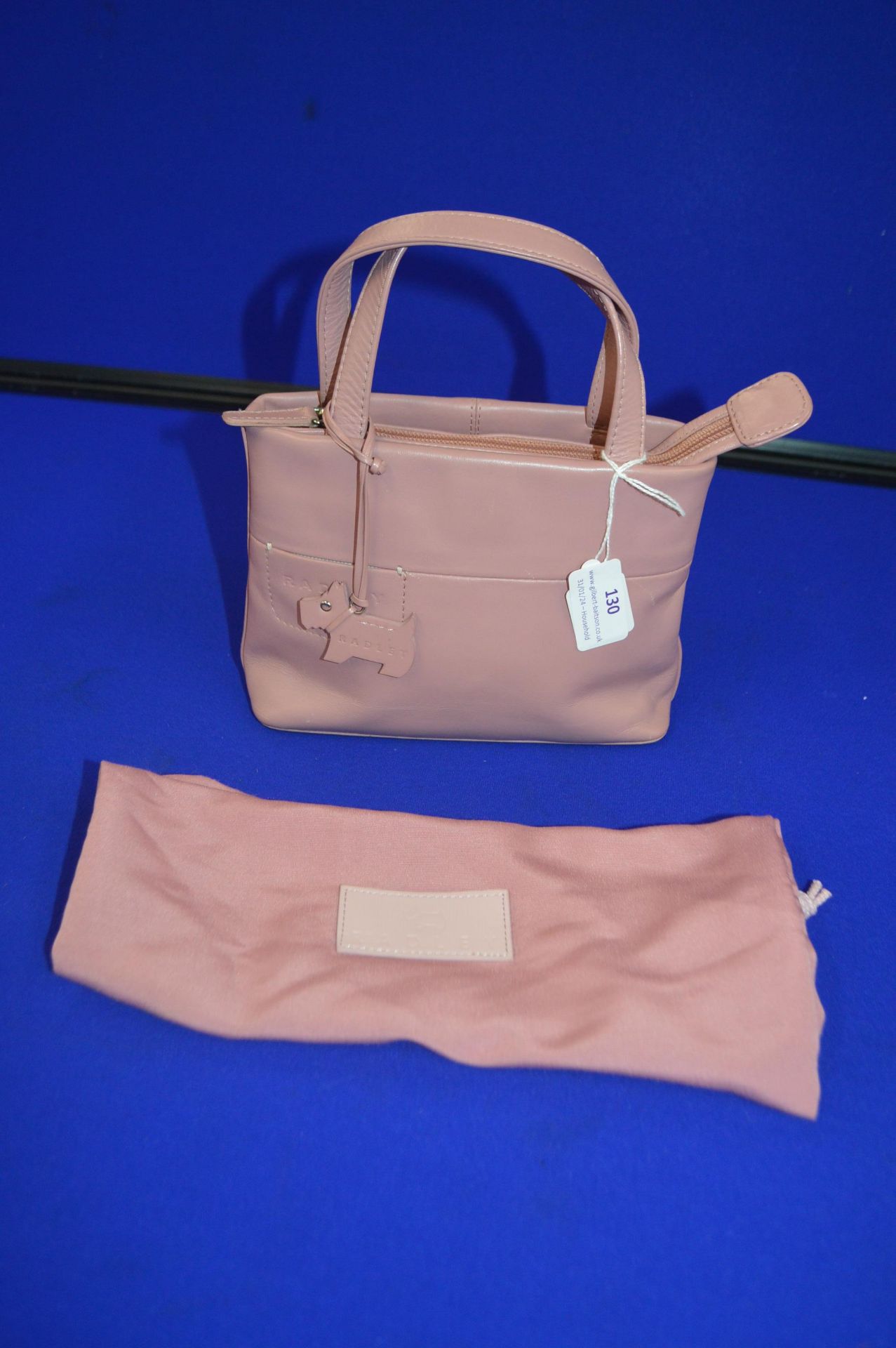 Radley Pink Leather Handbag - Image 2 of 2