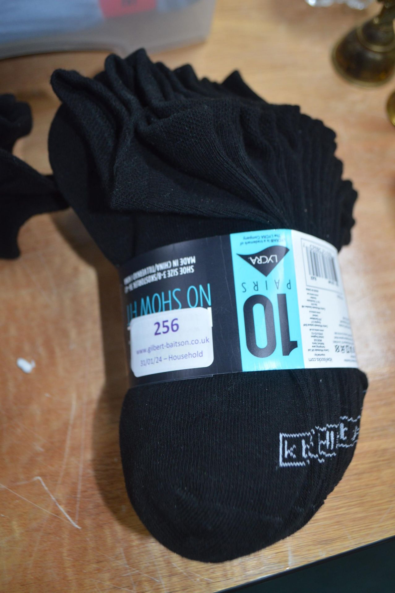 *Ten Pairs of K Bell Trainer Sock Size: 3-8