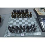 Dragon Chess Set with Glass Board