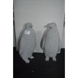 *Pair of Decorative Penguin Ornaments (One AF)