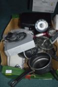 Assorted Electrical Items and Kitchenware