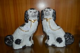 Pair of Modern Staffordshire Style Spaniels