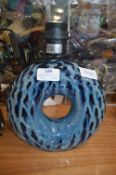 *Blue Pottery Table Lamp
