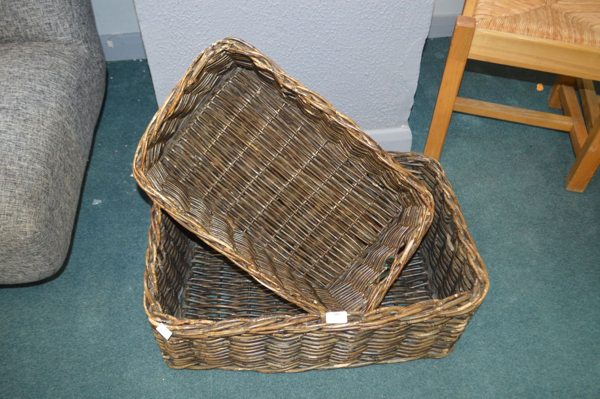 *Two Wicker Baskets - Image 2 of 2