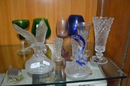 Decorative Glassware, Figures and Vases, etc.