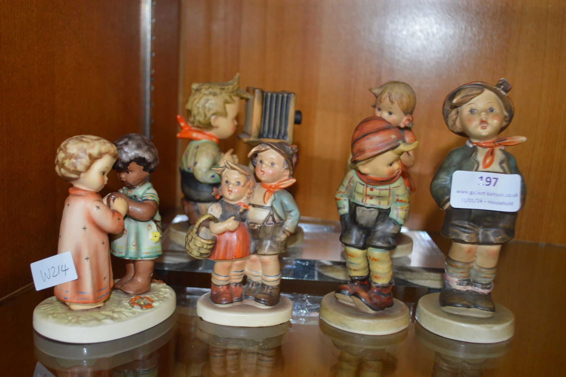 Six Hummel and Goebel Child Figurines