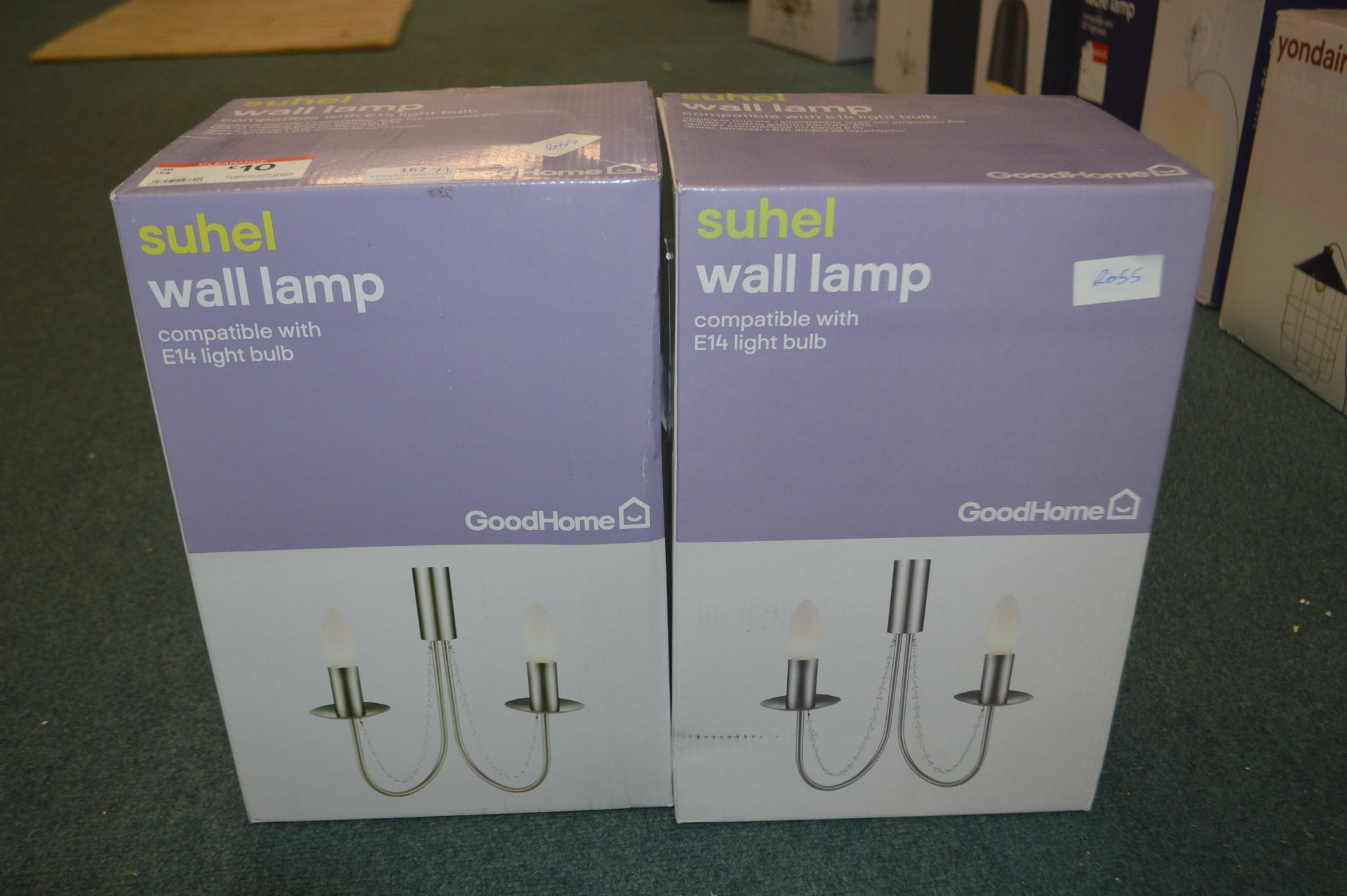 *Two Suhel Wall Lamps