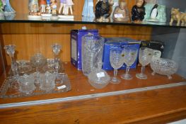 Cut Glass Lead Crystal Vases, Dishes, etc. plus Dr