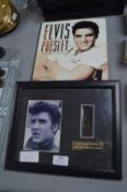 Elvis Presley Framed Film Cell plus Book